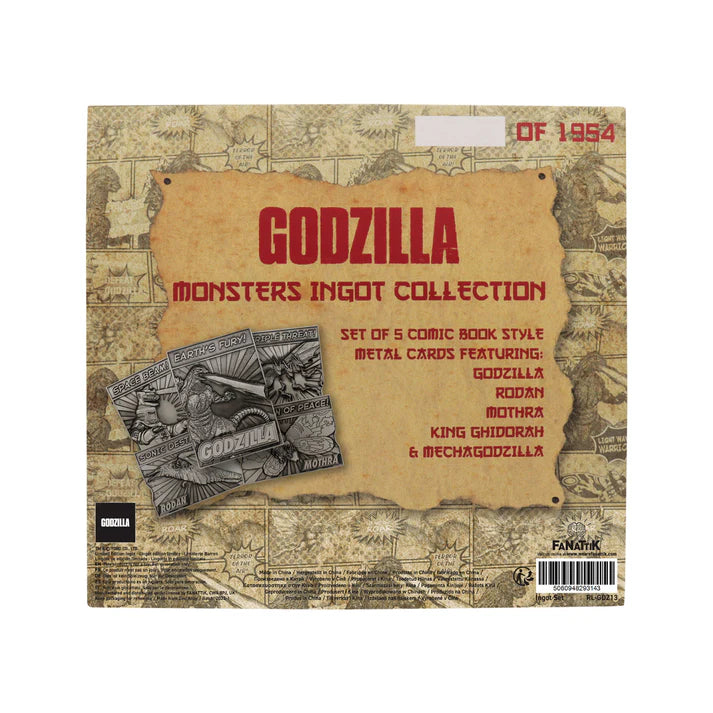 6. Godzilla 5 Piece Limited Edition Monsters Ingot Set