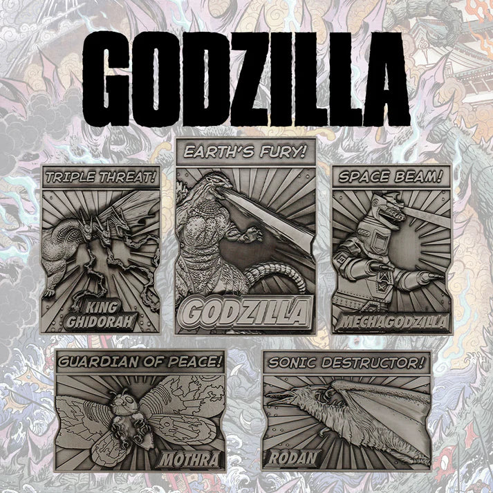 6. Godzilla 5 Piece Limited Edition Monsters Ingot Set