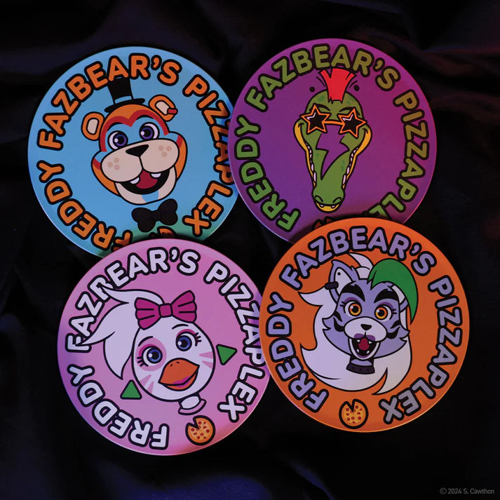 Five Nights at Freddy's Printed Metal Drinks Coasters