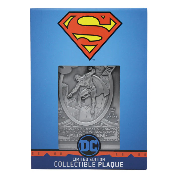 SUPERMAN Limited Edition Individually Numbered Golden Age Style Comic Ingot