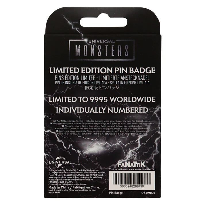 Universal Monsters Limited Edition Pin Badge