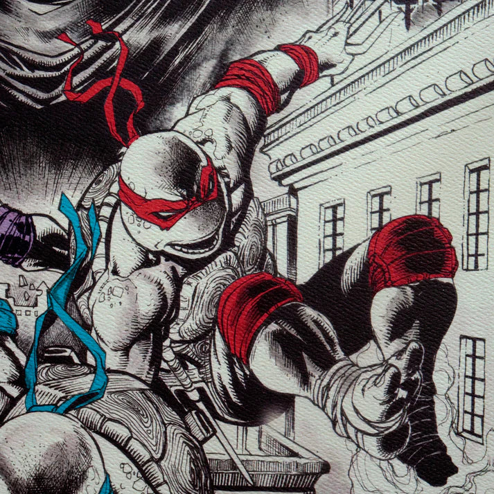 Teenage Mutant Ninja Turtles 40th Anniversary Limited Edition Individually Numbered Art Print 1