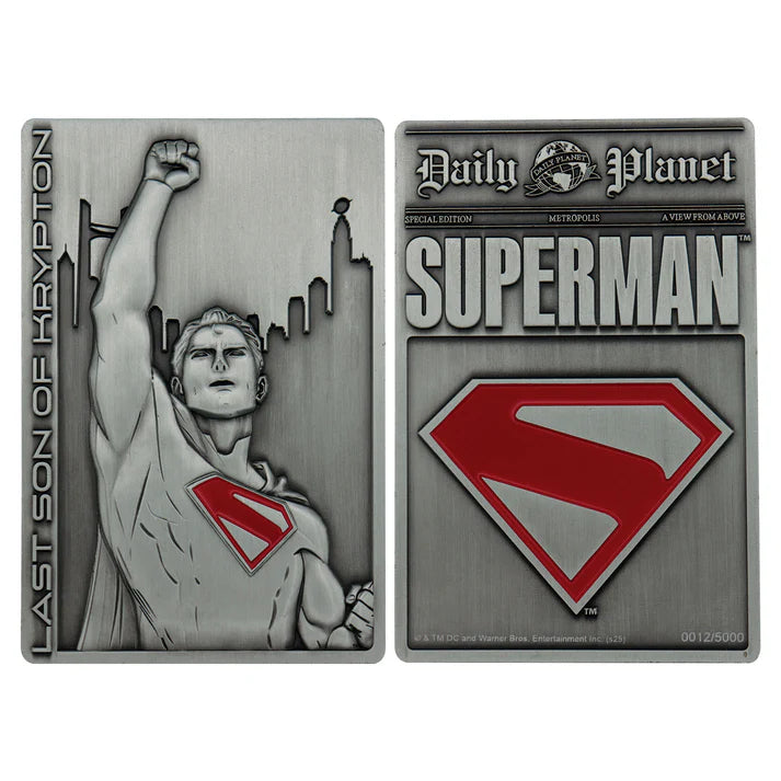 Superman 2025 Last Son of Krypton Ingot