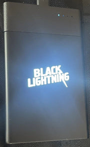 Black Lightning DC Comics Glowing Logo Power Bank